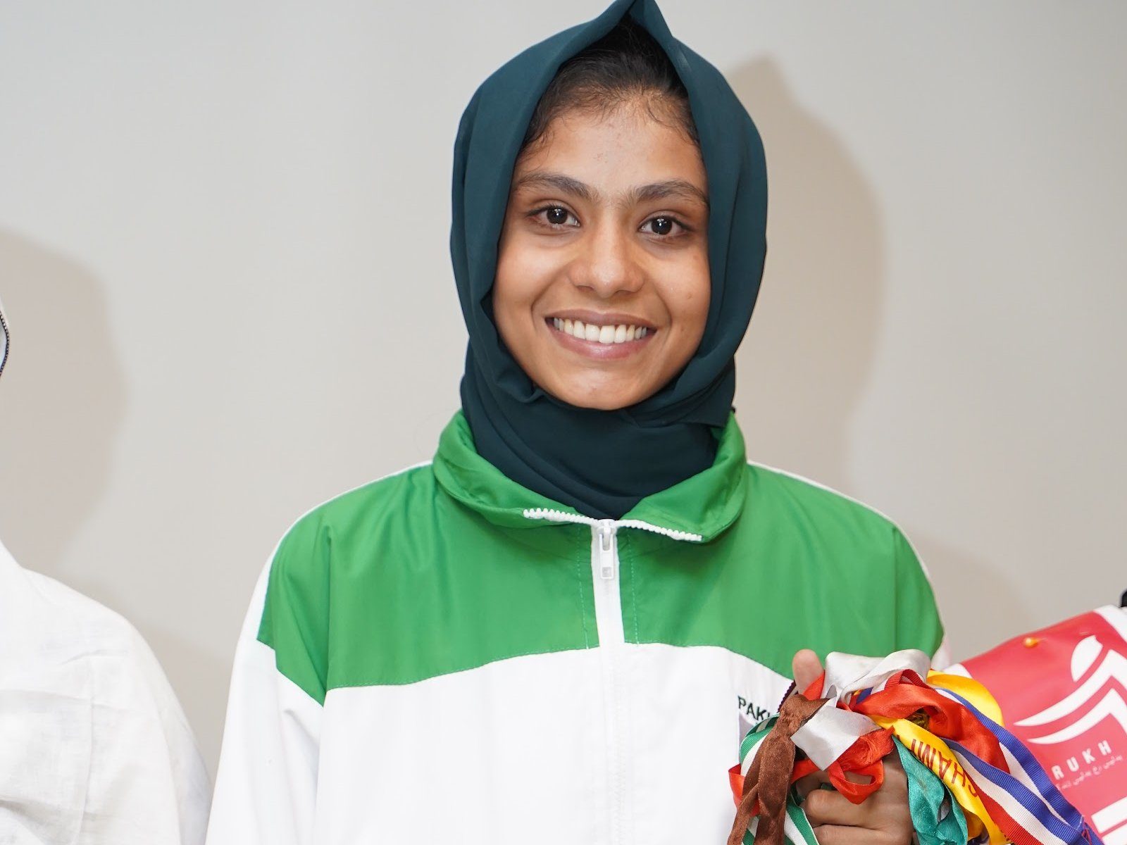 A Rukh Foundation student with medals won at national boxing championships