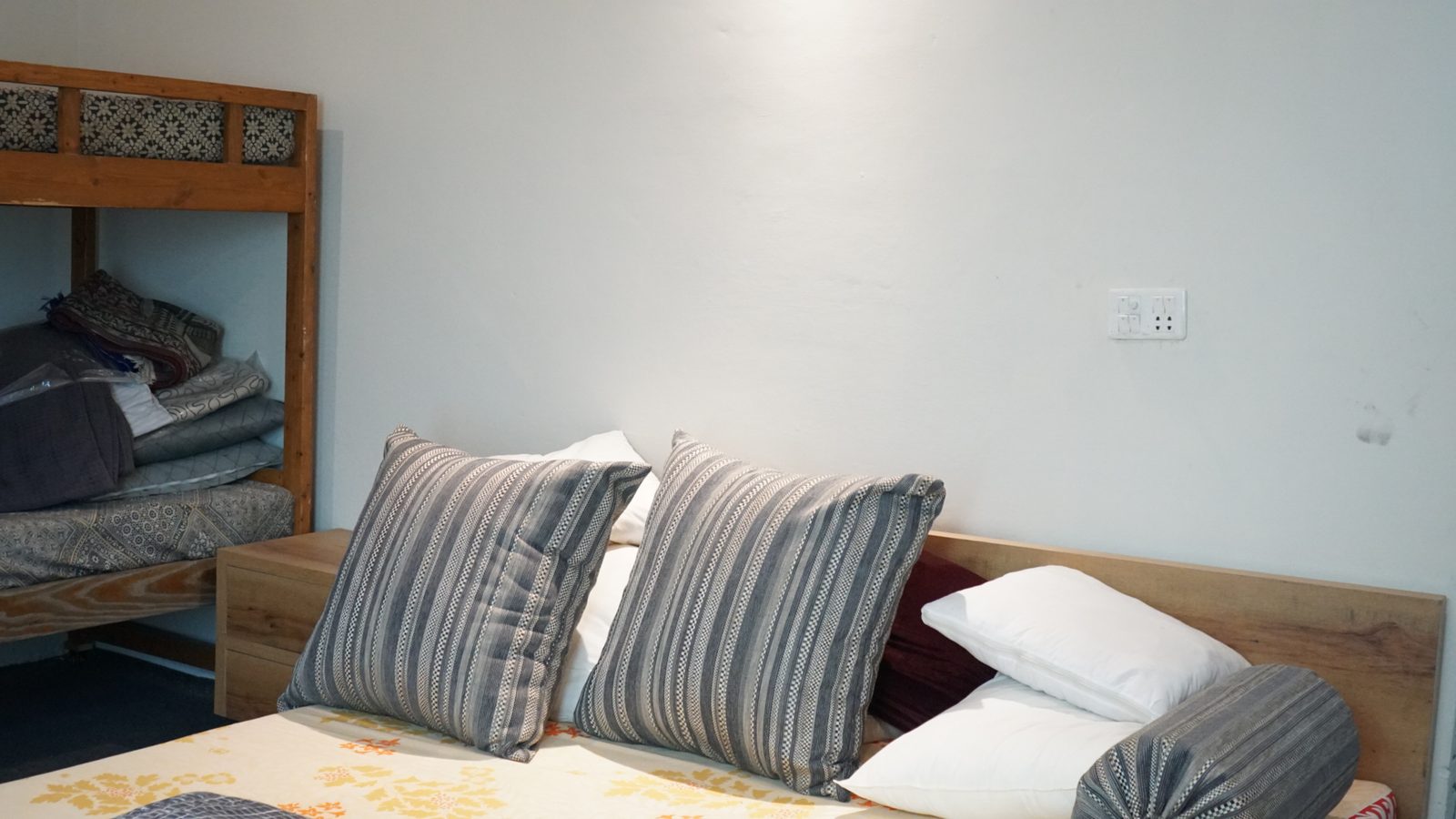 A guest bedroom at Rukh Foundation's Stay for Changemakers accommodation in Lahore